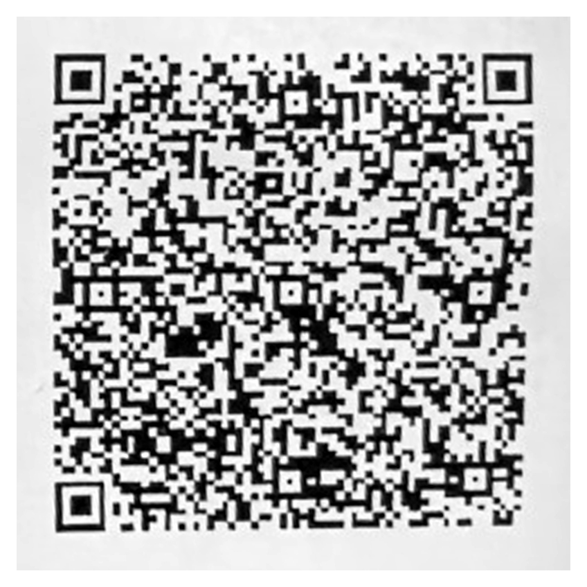 예배당 헌금 안내 카드의 QR 코드